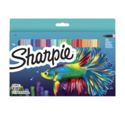 Sharpie markeer stift watervaste viltstift Fine Big Pack Fish 6 stuks