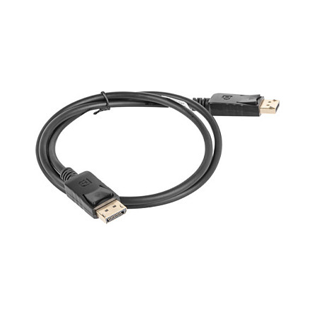 LANBERG DISPLAYPORT M/M 19 PIN V1.2 KABEL 1M 4K SCHWARZ