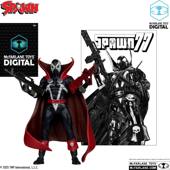 McFarlane Spawn Figur mit Comic 7in