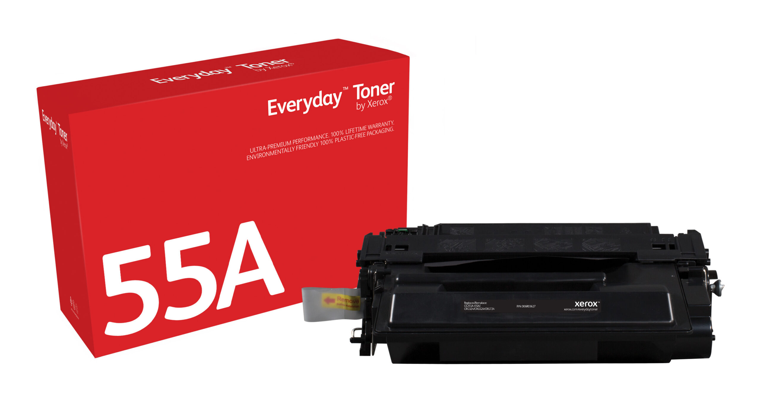 Everyday™ Zwart Toner van Xerox is compatibel met HP 55A (CE255A), Standaard capaciteit