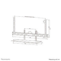 Neomounts AV40-500BL Toetsenbordhouder kit 43-110" - VESA - max 2,5 kg - universeel - Afbeelding 20