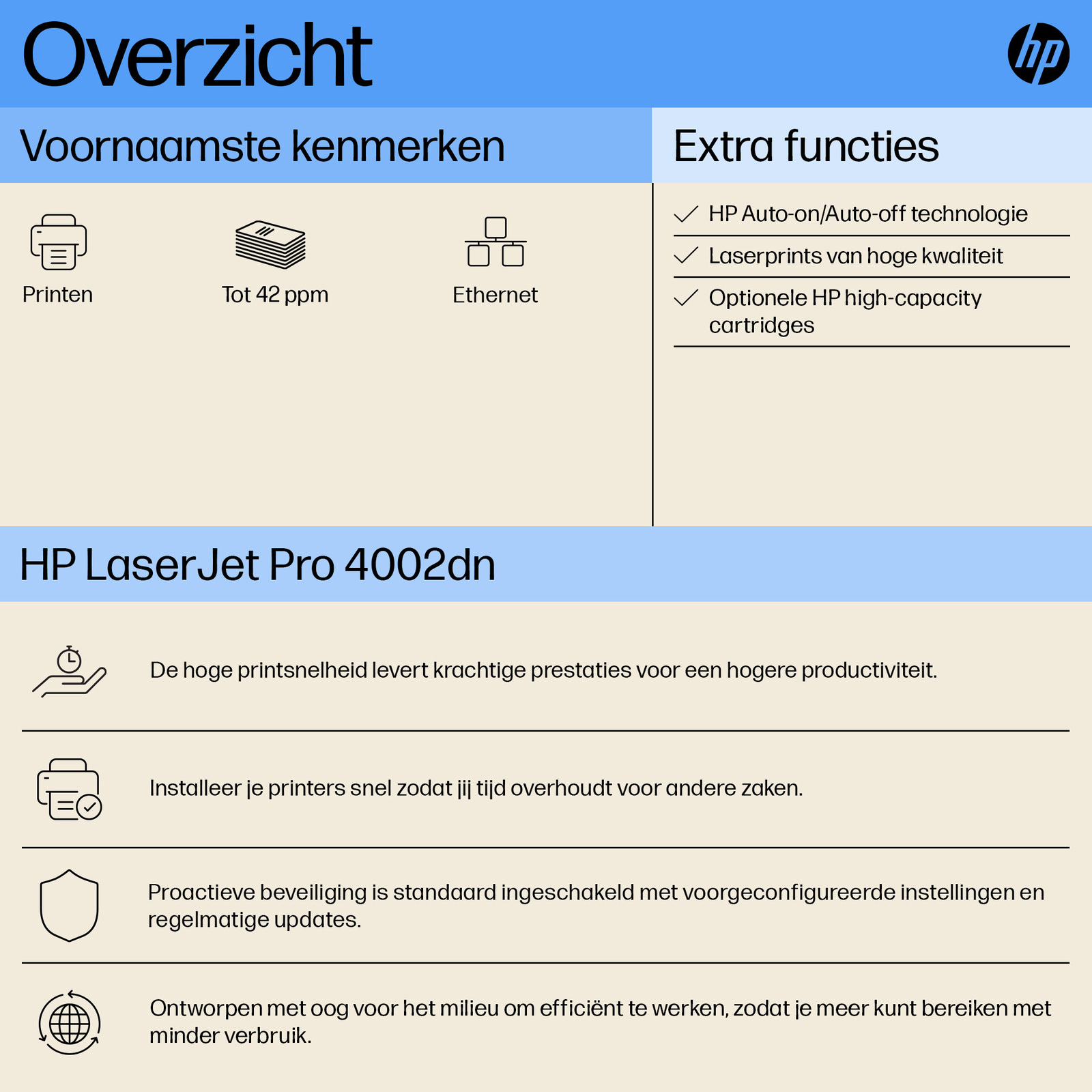 HP LaserJet Pro 4002dn printer - Afbeelding 7