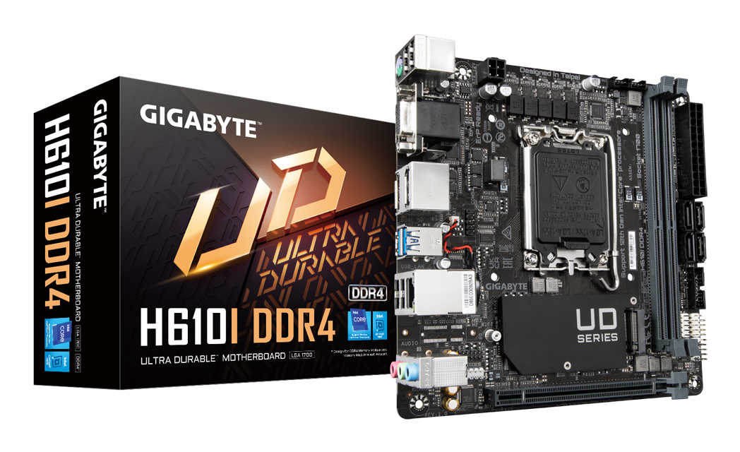 GIGABYTE H610I DDR4 moederbord Intel H610 Express LGA 1700 mini ITX - Afbeelding 2