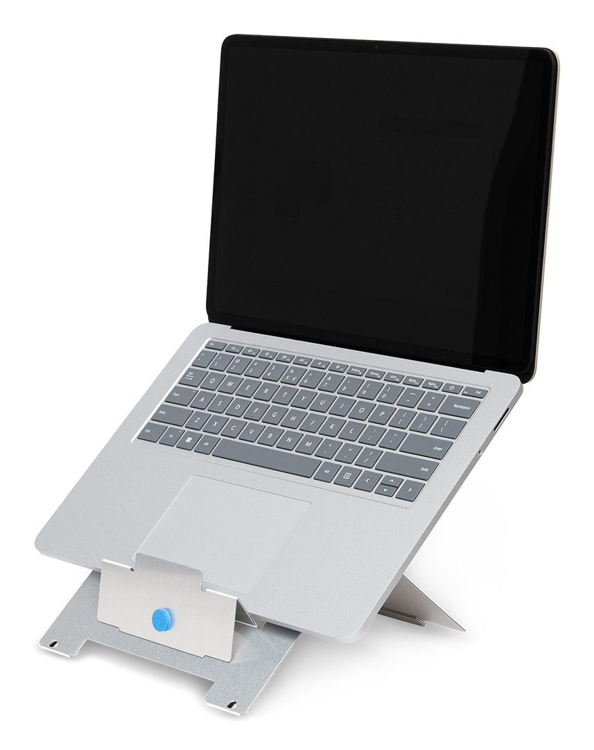 R-Go Tools Laptopstandaard R-Go Riser Flexible, verstelbare inklapbare laptopverhoger, ergonomisch, Hylite aluminium, zilver - Afbeelding 3