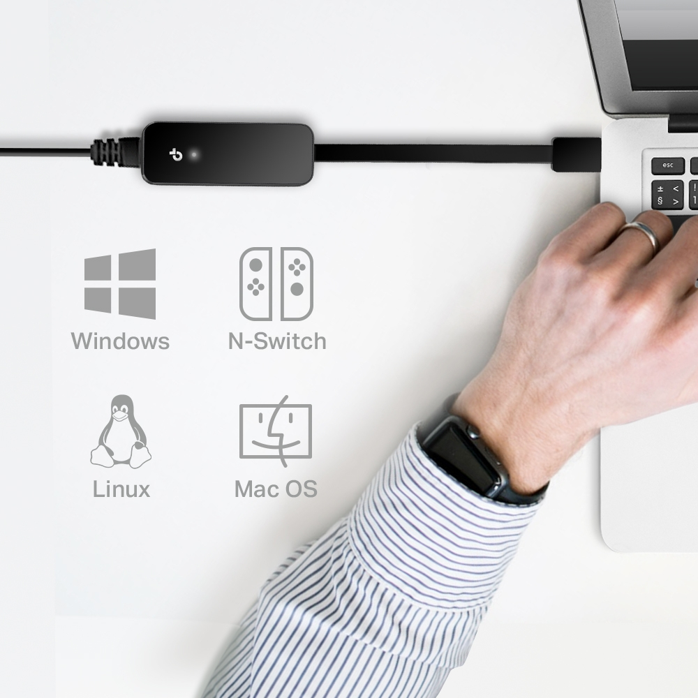 TP-Link UE306 laptop dock & poortreplicator Zwart - Afbeelding 9