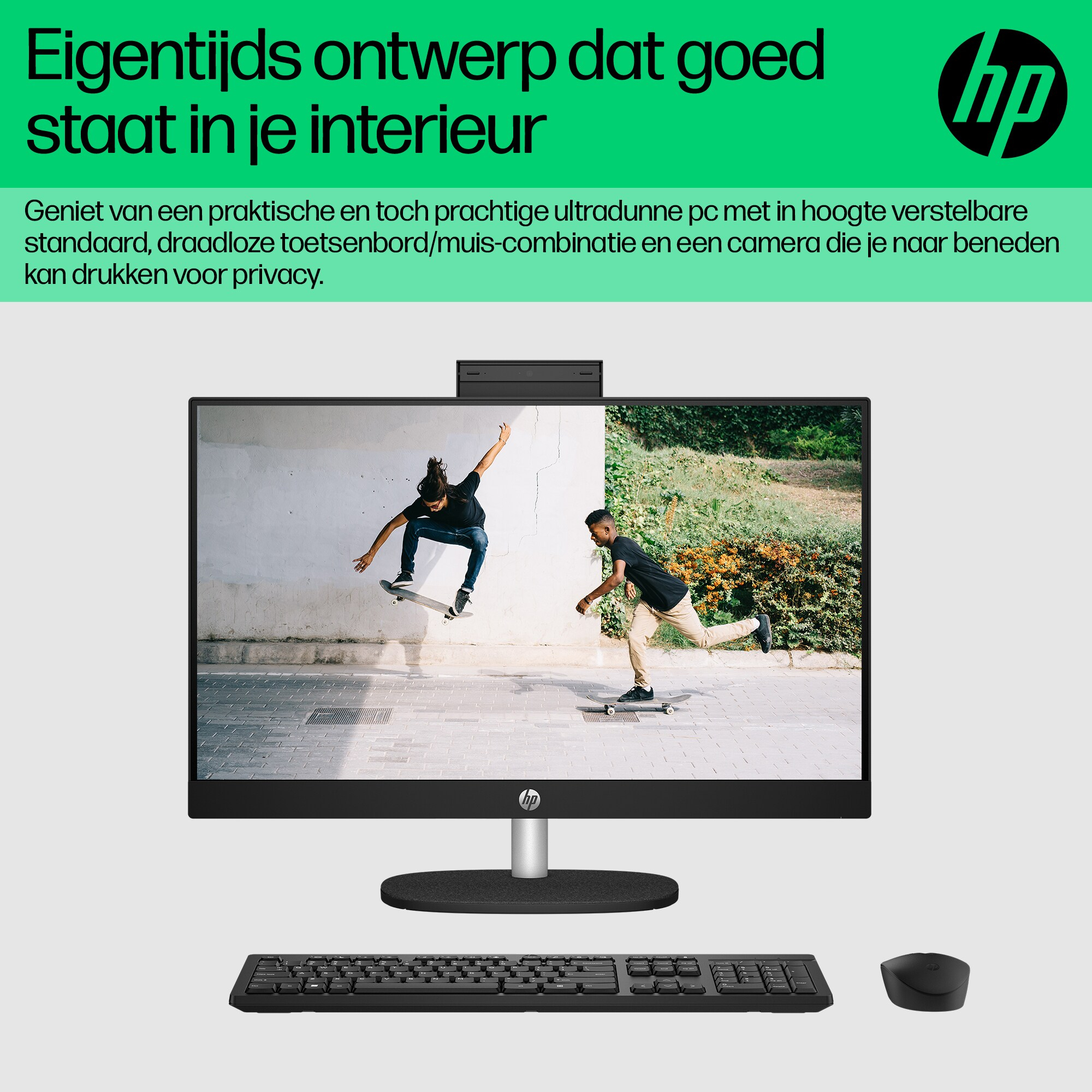 HP 24-cr0055nd Intel® Core™ i5 i5-1335U 60,5 cm (23.8") 1920 x 1080 Pixels Alles-in-één-pc 8 GB DDR4-SDRAM 512 GB SSD Windows 11 Home Wi-Fi 6 (802.11ax) Zwart - Afbeelding 12