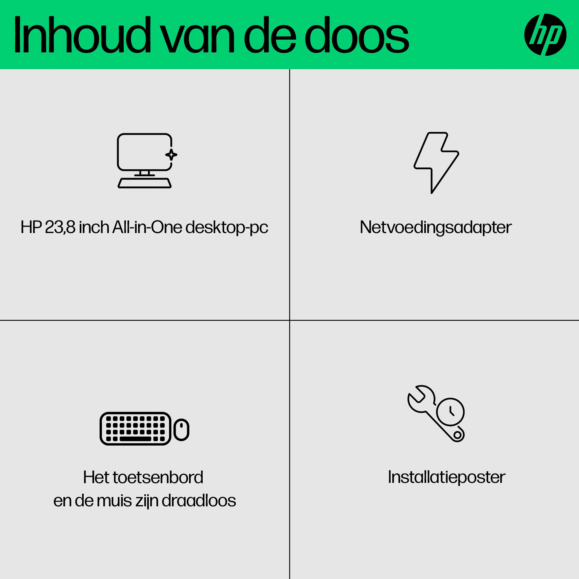HP 24-cr0055nd Intel® Core™ i5 i5-1335U 60,5 cm (23.8") 1920 x 1080 Pixels Alles-in-één-pc 8 GB DDR4-SDRAM 512 GB SSD Windows 11 Home Wi-Fi 6 (802.11ax) Zwart - Afbeelding 15