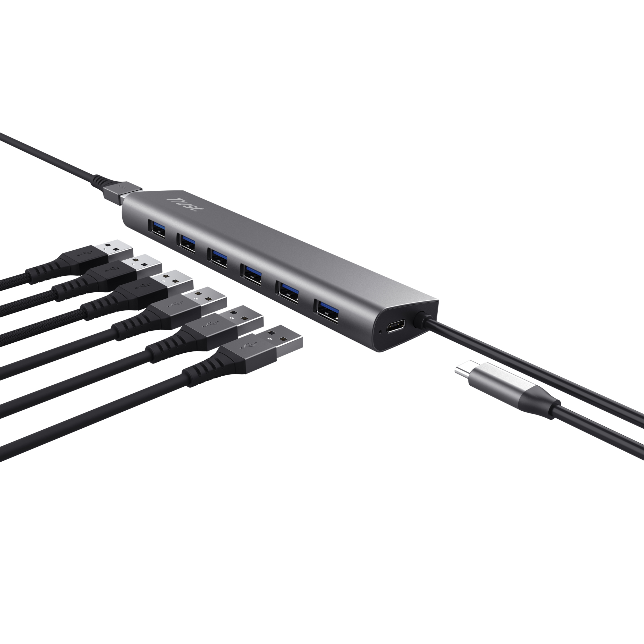 Trust Halyx USB 3.2 Gen 1 (3.1 Gen 1) Type-A 5000 Mbit/s Zilver - Afbeelding 5