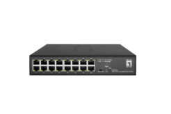 LevelOne GES-2216 netwerk-switch Managed L2 Gigabit Ethernet (10/100/1000) Zwart