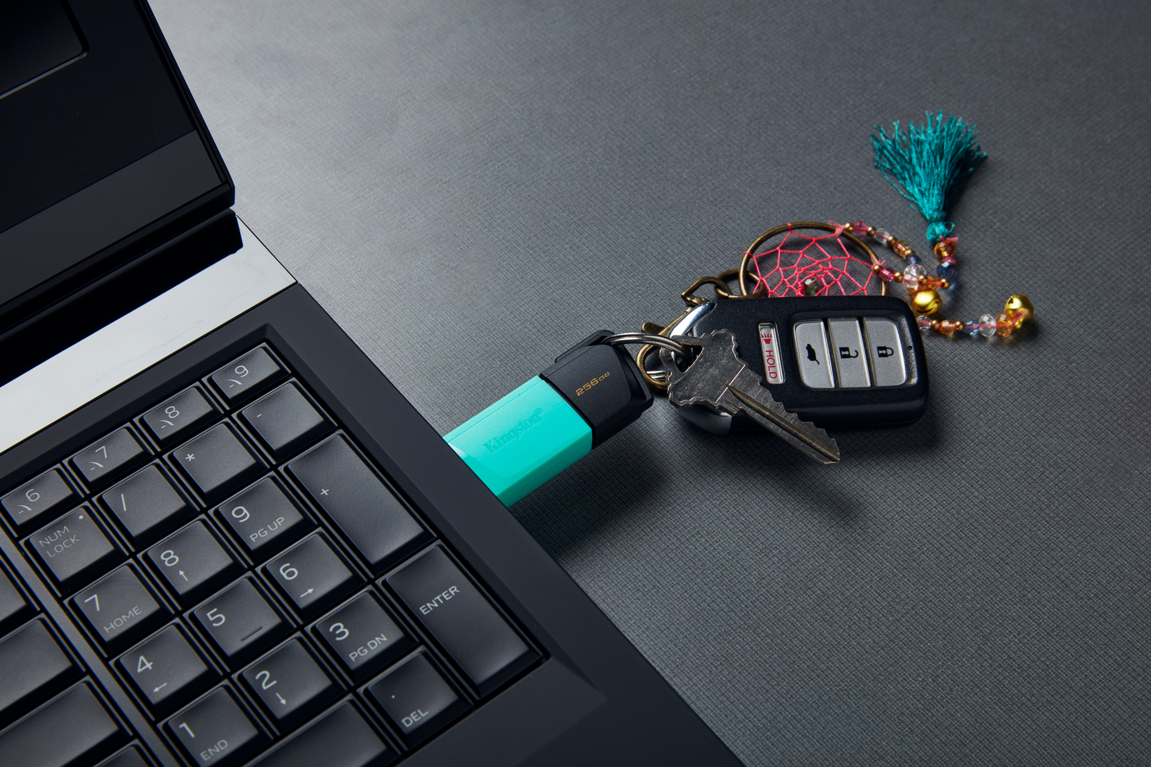 Kingston Technology DataTraveler Exodia M 256 GB, USB 3.2 Gen 1 (zwart + blauwgroen) - Afbeelding 12
