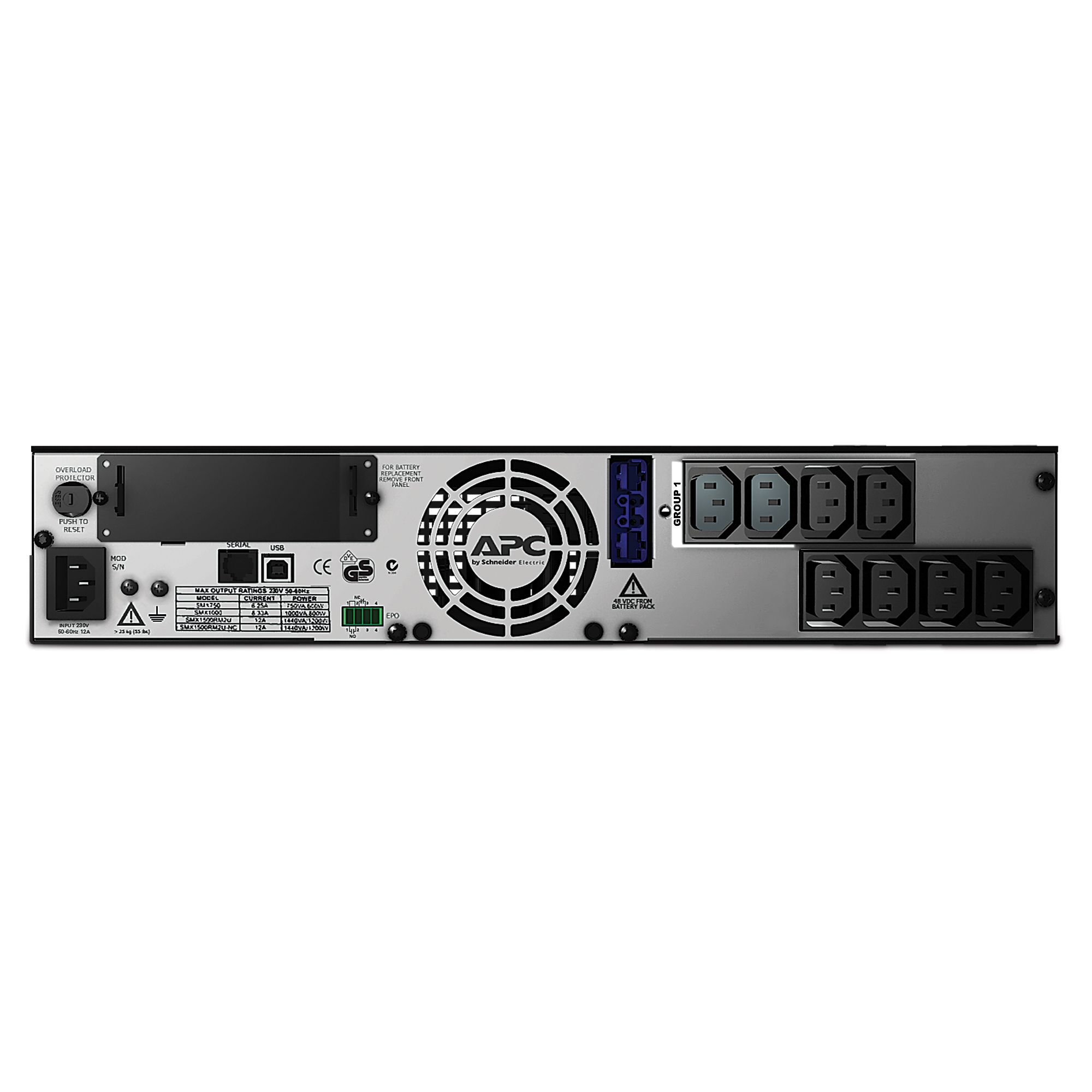 APC Smart-UPS X SMX750I - 750VA, 8x C13 uitgang, USB, uitbreidbare runtime - Afbeelding 3