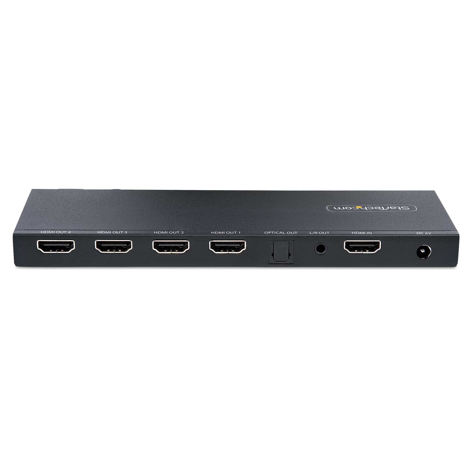 StarTech.com 4 Port HDMI Splitter, 4K 60Hz HDMI 2.0 Video, 4K HDMI Splitter met Ingebouwde Scaler, HDMI Splitter 4K 60hz 1 In 4 Out, 3.5mm/Optische Audio Poort, HDMI Audio Video Splitter - Afbeelding 5
