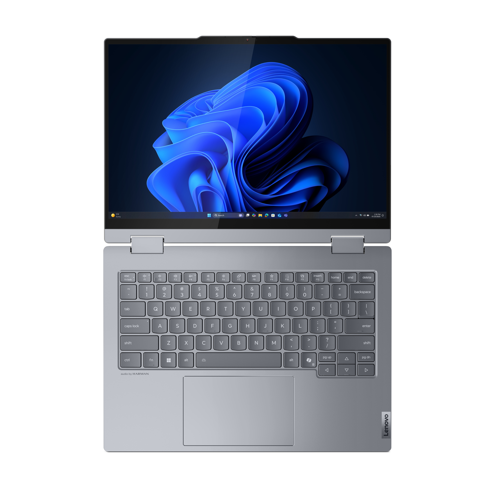 Lenovo ThinkBook 14 2-in-1 G5 IAU Intel Core Ultra 5 225U Hybride (2-in-1) 35,6 cm (14") Touchscreen WUXGA 16 GB DDR5-SDRAM 512 GB SSD Wi-Fi 6E (802.11ax) Windows 11 Pro US International Grijs - Afbeelding 12