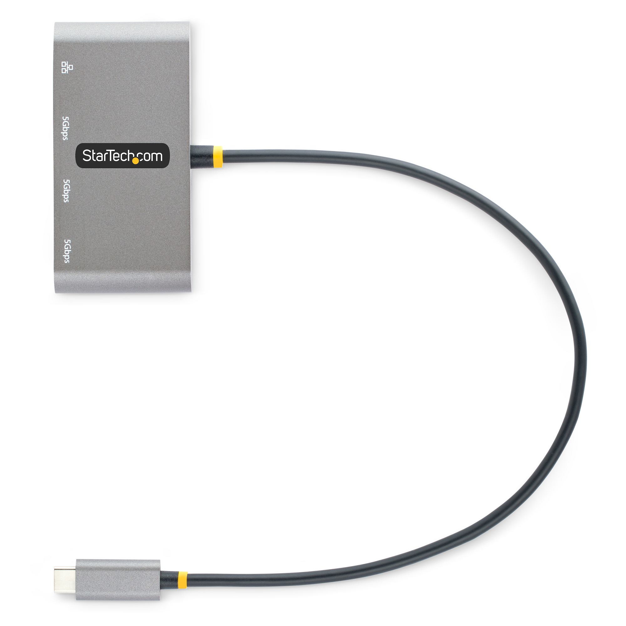 StarTech.com 3-Port USB-C Hub met Ethernet, 3x USB-A, Gigabit Ethernet, USB 3.0 5Gbps, Bus-Powered Laptop USB hub, 30cm USB Type-C Host Kabel, GbE, Compacte USB-C naar USB-A Hub - Afbeelding 6