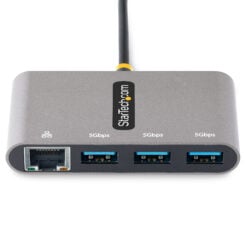 StarTech.com 3-Port USB-C Hub met Ethernet, 3x USB-A, Gigabit Ethernet, USB 3.0 5Gbps, Bus-Powered Laptop USB hub, 30cm USB Type-C Host Kabel, GbE, Compacte USB-C naar USB-A Hub - Afbeelding 4