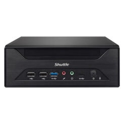 Shuttle XPC slim Barebone XH610 - S1700, Intel H610, 1xDP, 1xHDMI, 1x VGA, 2x COM (RS232), 2x LAN (2.5G and 1G), 1x slim 5.25", 2x 3.5", 2x M.2, 24/7 permanent gebruik