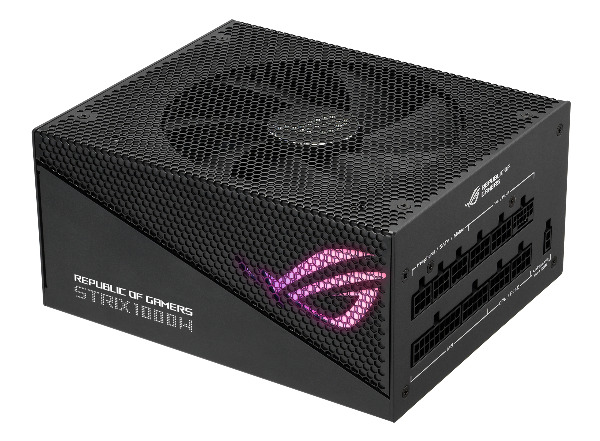 ASUS ROG Strix 1000W Gold Aura Edition power supply unit 20+4 pin ATX ATX Zwart - Afbeelding 7