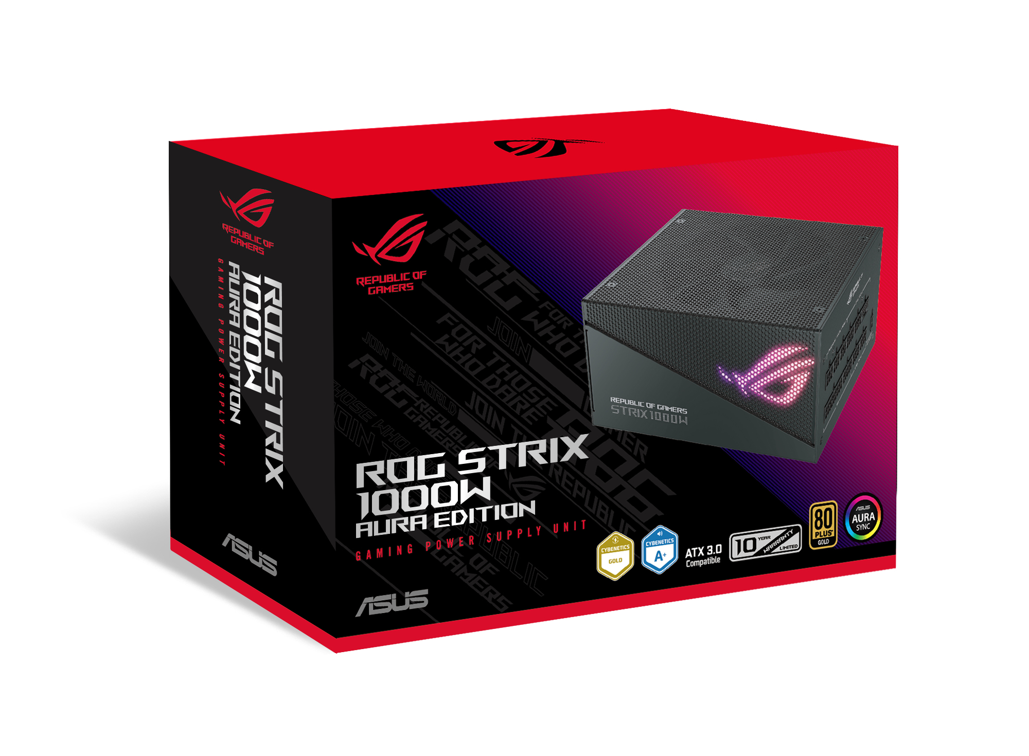ASUS ROG Strix 1000W Gold Aura Edition power supply unit 20+4 pin ATX ATX Zwart - Afbeelding 12