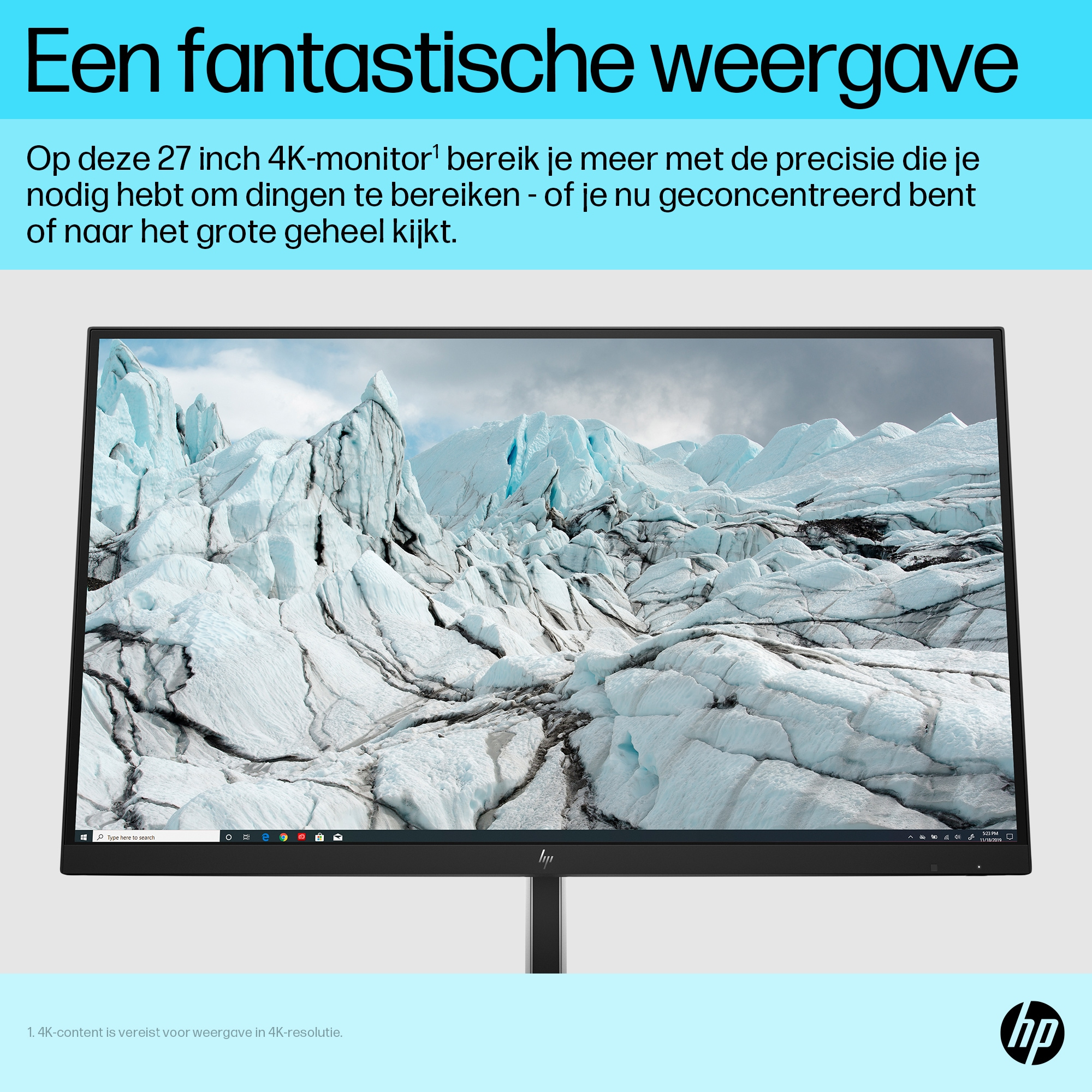 HP E-Series E27k G5 4K USB C-monitor - Afbeelding 12