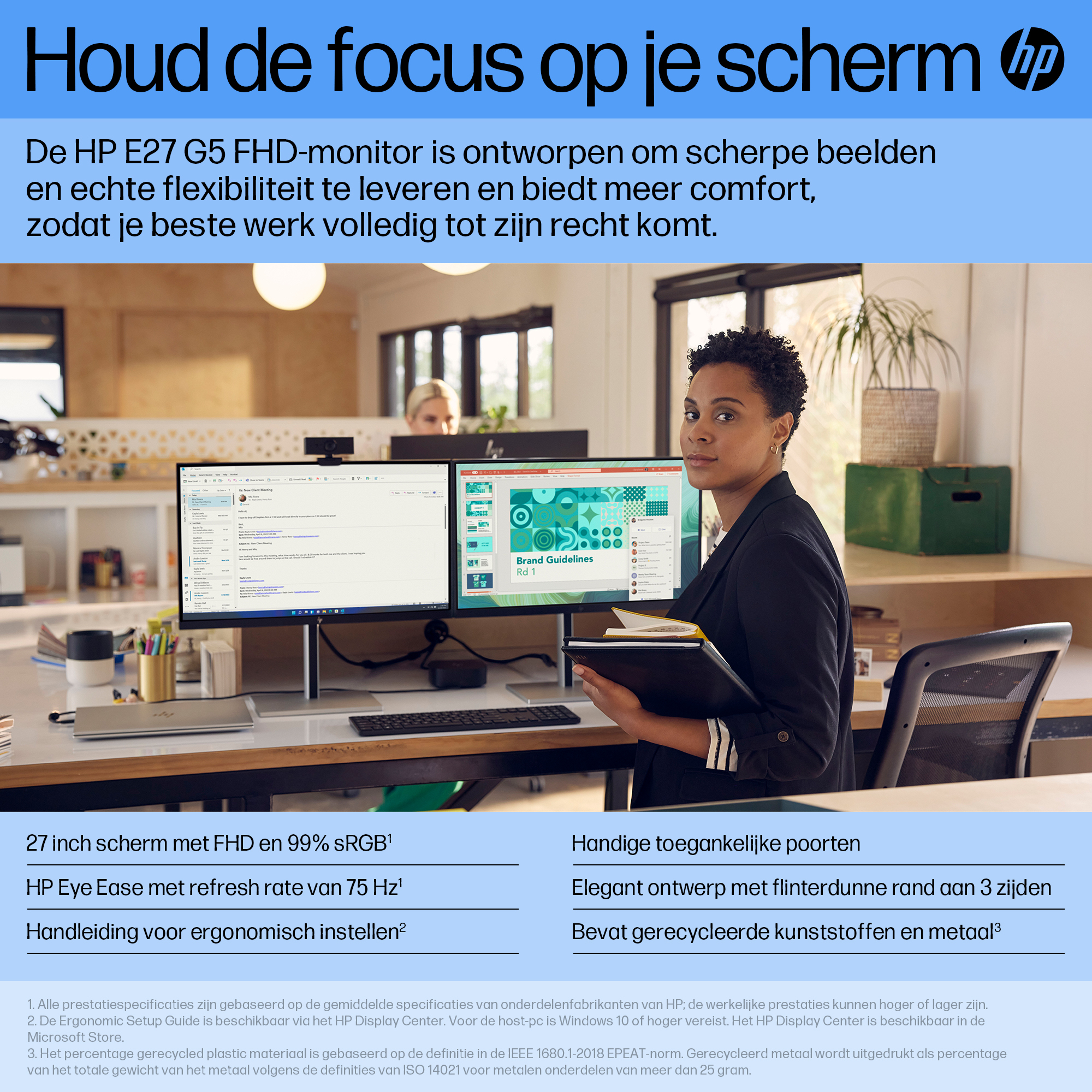 HP E27 G5 FHD-monitor - Afbeelding 6