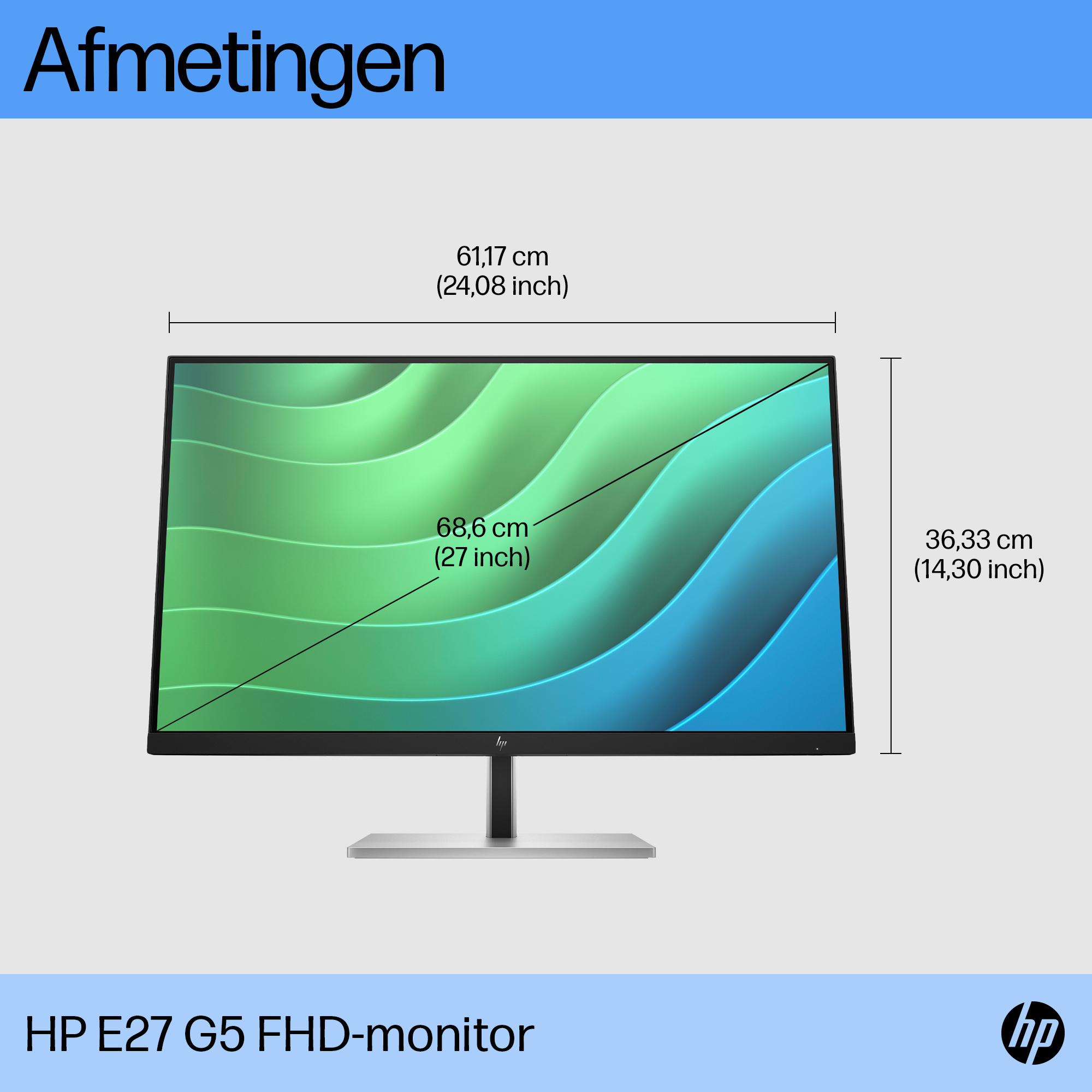 HP E27 G5 FHD-monitor - Afbeelding 5