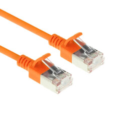 ACT Oranje 0,5 meter LSZH U/FTP CAT6A datacenter slimline patchkabel snagless met RJ45 connectoren