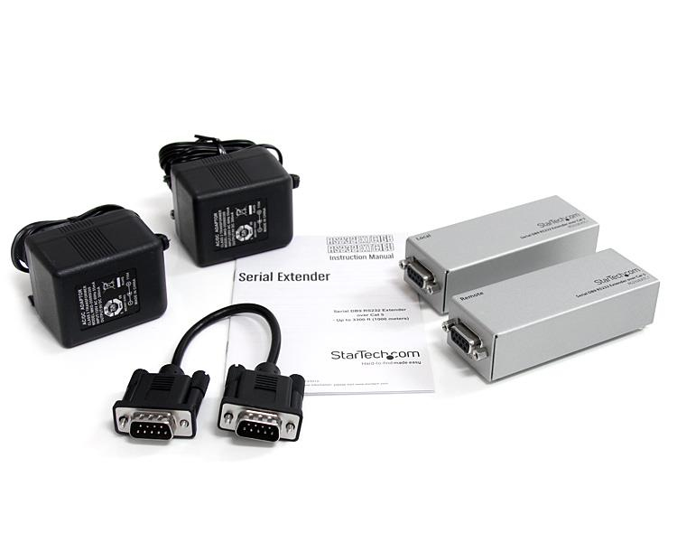 StarTech.com RS232 Serieel over Cat5 Extender, 1km Bereik, Plug & Play, Geen Software, DB9 Serial Extension - TAA - Afbeelding 5