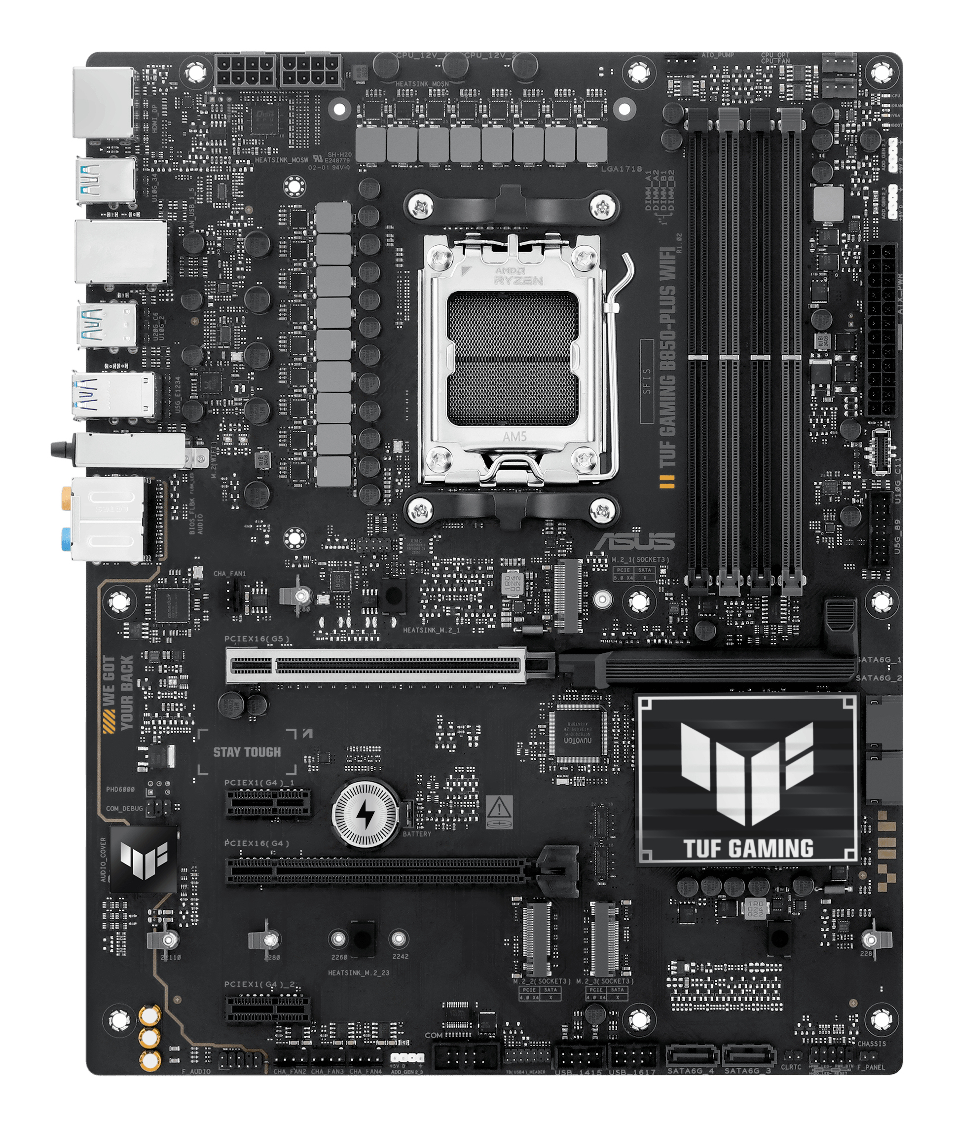 ASUS TUF GAMING B850-PLUS WIFI AMD B850 Socket AM5 ATX - Afbeelding 3