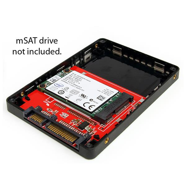 StarTech.com 2,5 inch SATA naar Mini SATA SSD Adapter Behuizing - Afbeelding 5