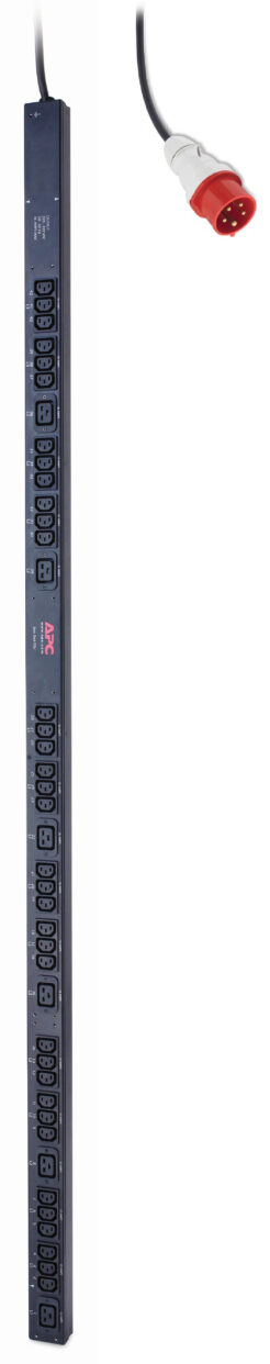 APC Rack PDU, Basic, ZeroU, 16A, 400V, (36x) C13 & (6x) C19, IEC 309 16A 3Fase stekker