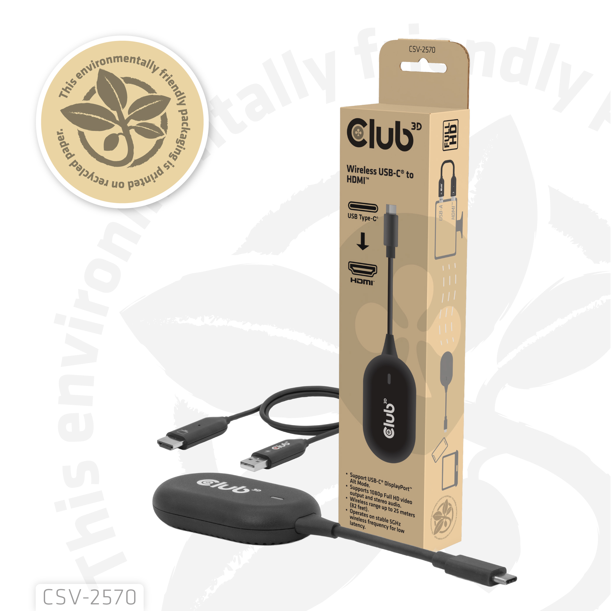 CLUB3D Wireless USB-C® to HDMI™ - Afbeelding 14