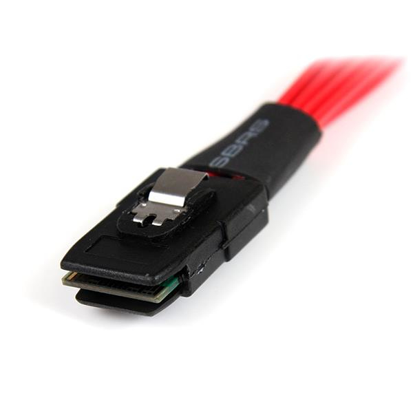 StarTech.com 50 cm lange, serieel aangesloten SCSI SAS-kabel SFF-8087 naar 4x vastklikkend SATA - Afbeelding 3