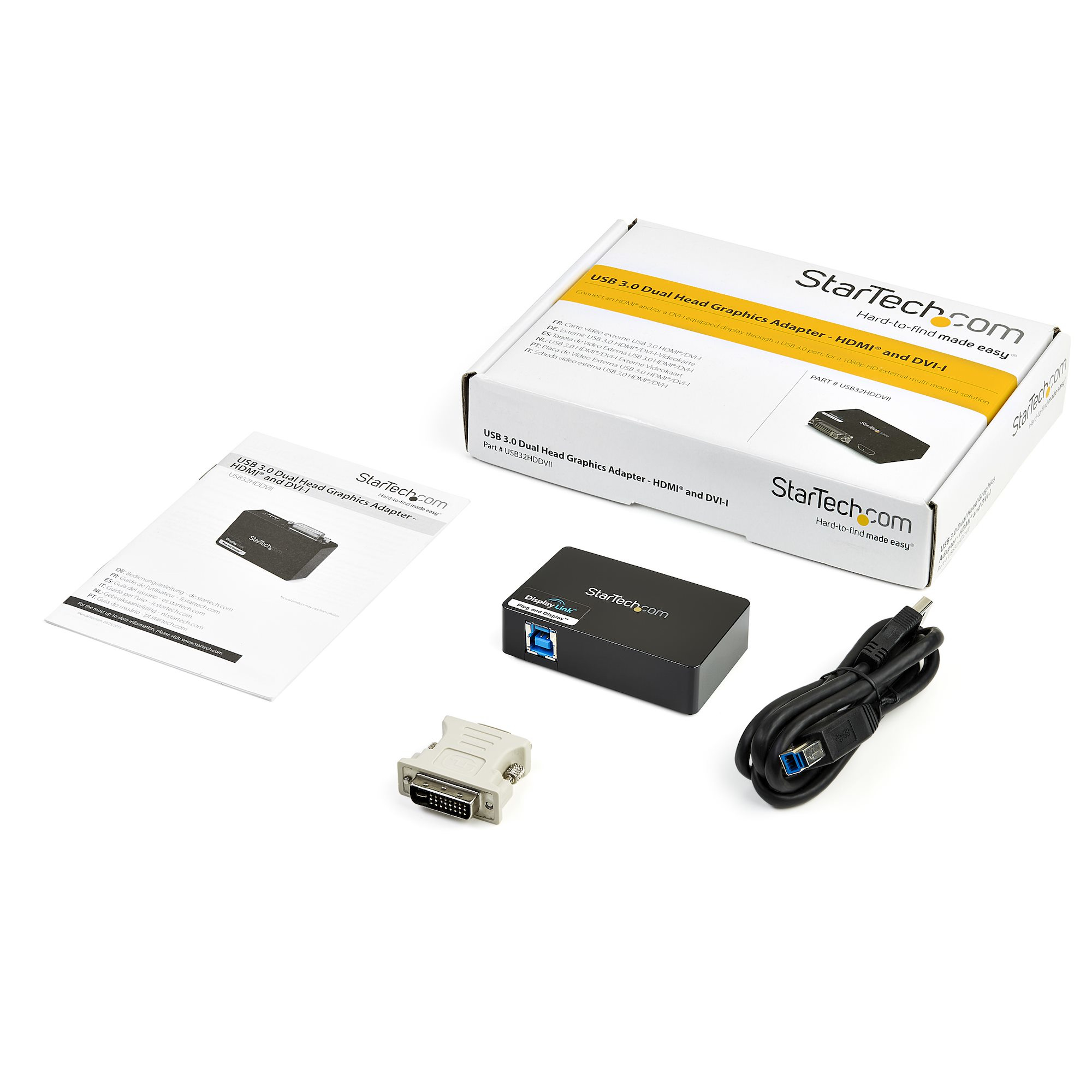 StarTech.com USB 3.0 naar HDMI en DVI 2x Monitor Externe Videokaart Adapter - Afbeelding 6