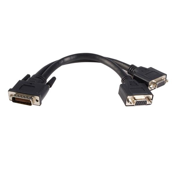 StarTech.com 20 cm LFH-59 Mannelijk naar Twee Vrouwelijk VGA DMS-59 Kabel