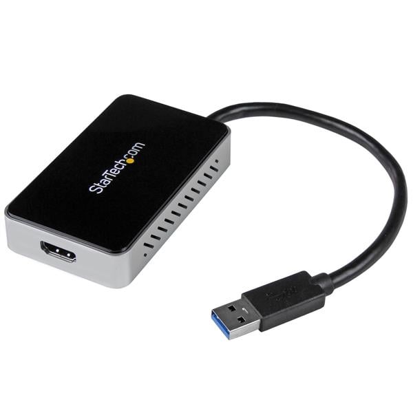 StarTech.com USB 3.0-naar-HDMI externe videokaart Multi Monitor-adapter met 1-poorts USB-hub 1920x1200 / 1080p - Afbeelding 2