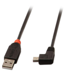 Lindy 31971 USB-kabel USB 2.0 1 m USB A Mini-USB B Zwart