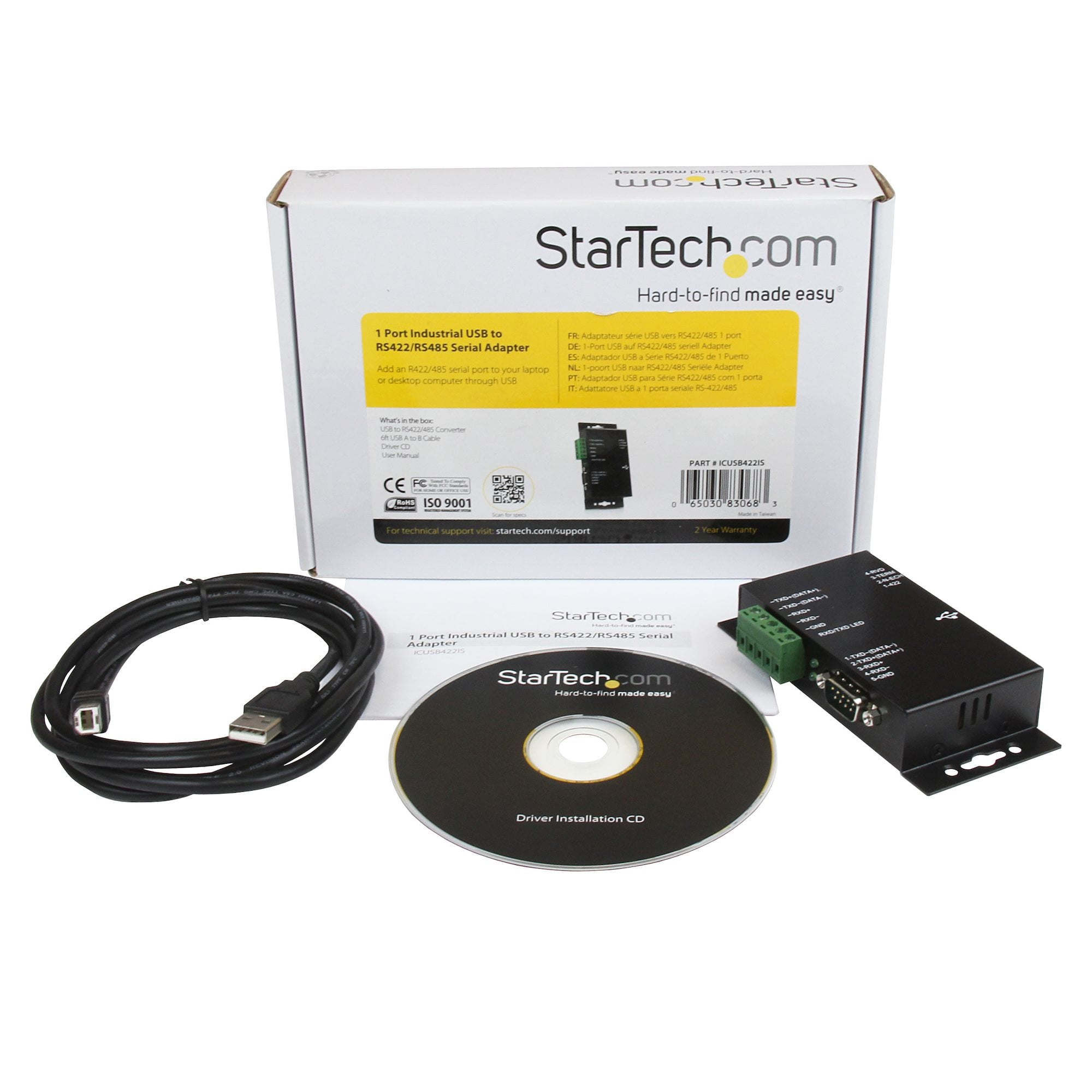 StarTech.com 1-poort Metalen Industriële USB naar RS422/485 Seriële Adapter met Isolatie - Afbeelding 5