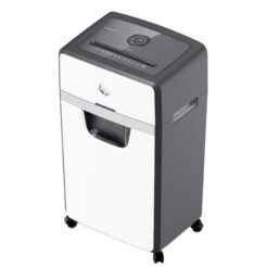 HP OneShred 24CC papiervernietiger Deeltjesversnippering 65 dB 22 cm Wit, Zwart