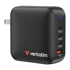 Verbatim Mini GaN Charger 165W Universeel Zwart AC Snel opladen Binnen - Afbeelding 2