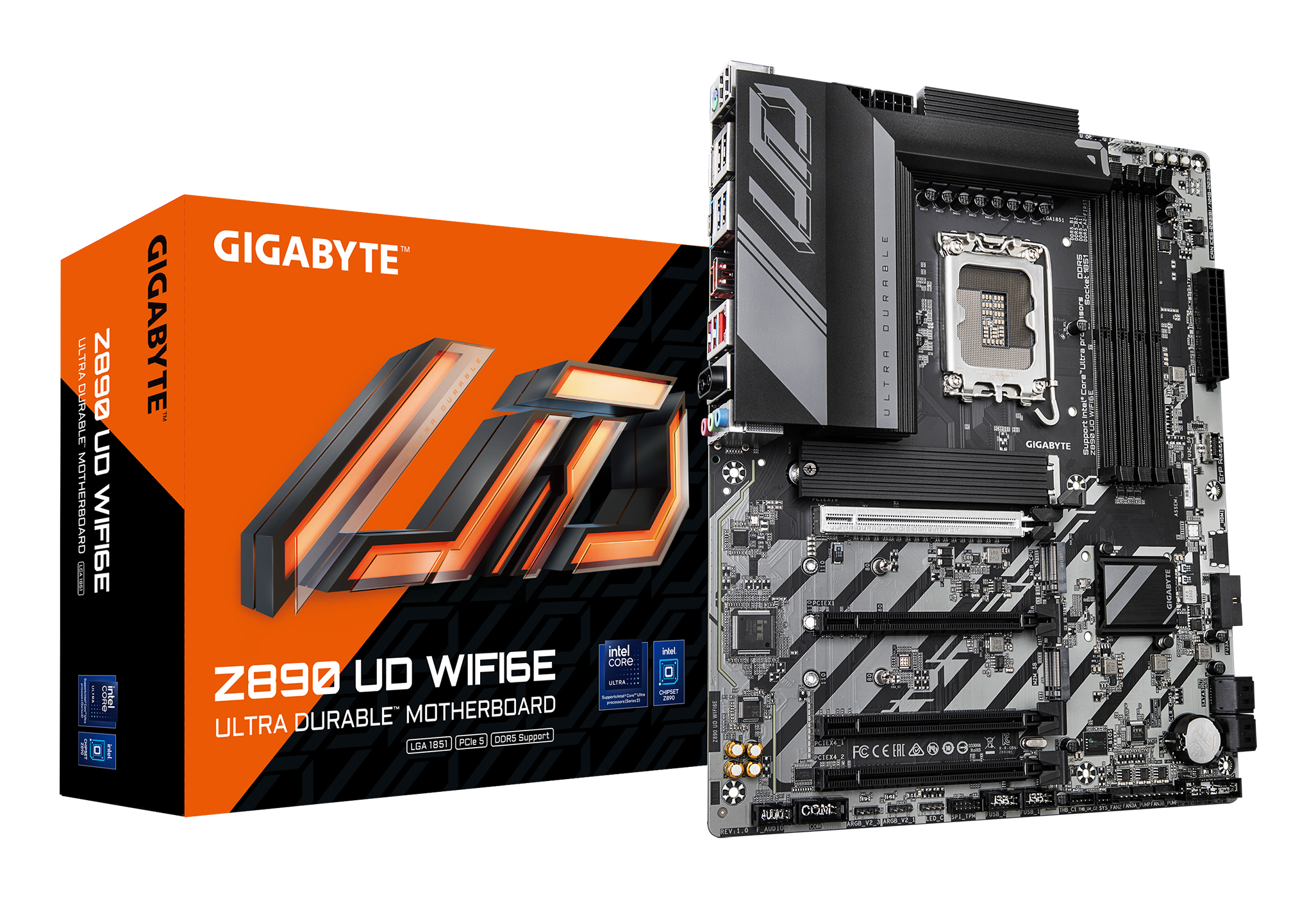 GIGABYTE Z890 UD WIFI6E moederbord Intel Z890 LGA 1851 (Socket V1) ATX
