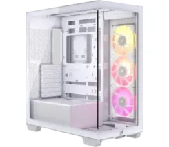 COR iCUE LINK 3500X RGB Tempered Glass Mid-Tower PC Case White