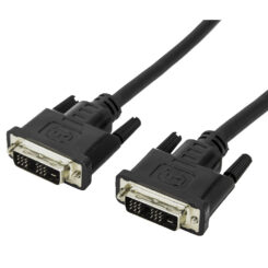 Techly 5.0m DVI-D Single Link M/M DVI kabel 5 m Zwart