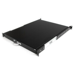 StarTech.com 1U Uitschuifbare Keyboard Tray voor Server Rack, Max 25kg, 22"/55cm Diep, Stalen Uittrekbare Lade/Plank voor 19" AV, Netwerk Rack