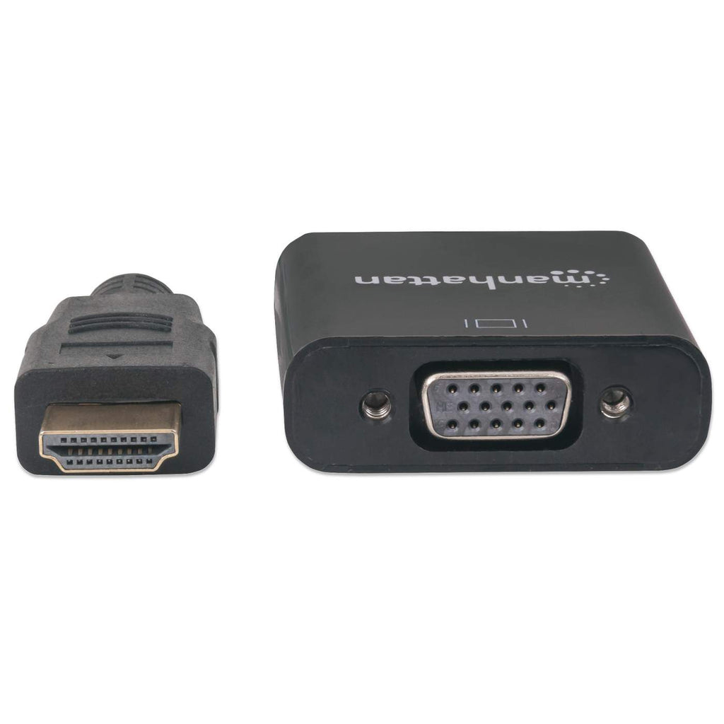 Manhattan 151467 video kabel adapter 0,3 m HDMI Type A (Standaard) VGA (D-Sub) Zwart - Afbeelding 4