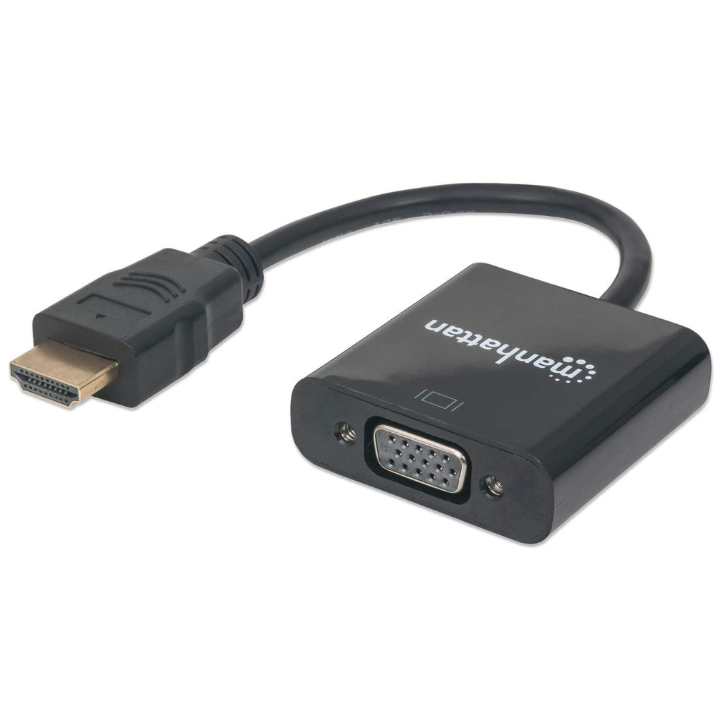 Manhattan 151467 video kabel adapter 0,3 m HDMI Type A (Standaard) VGA (D-Sub) Zwart - Afbeelding 2