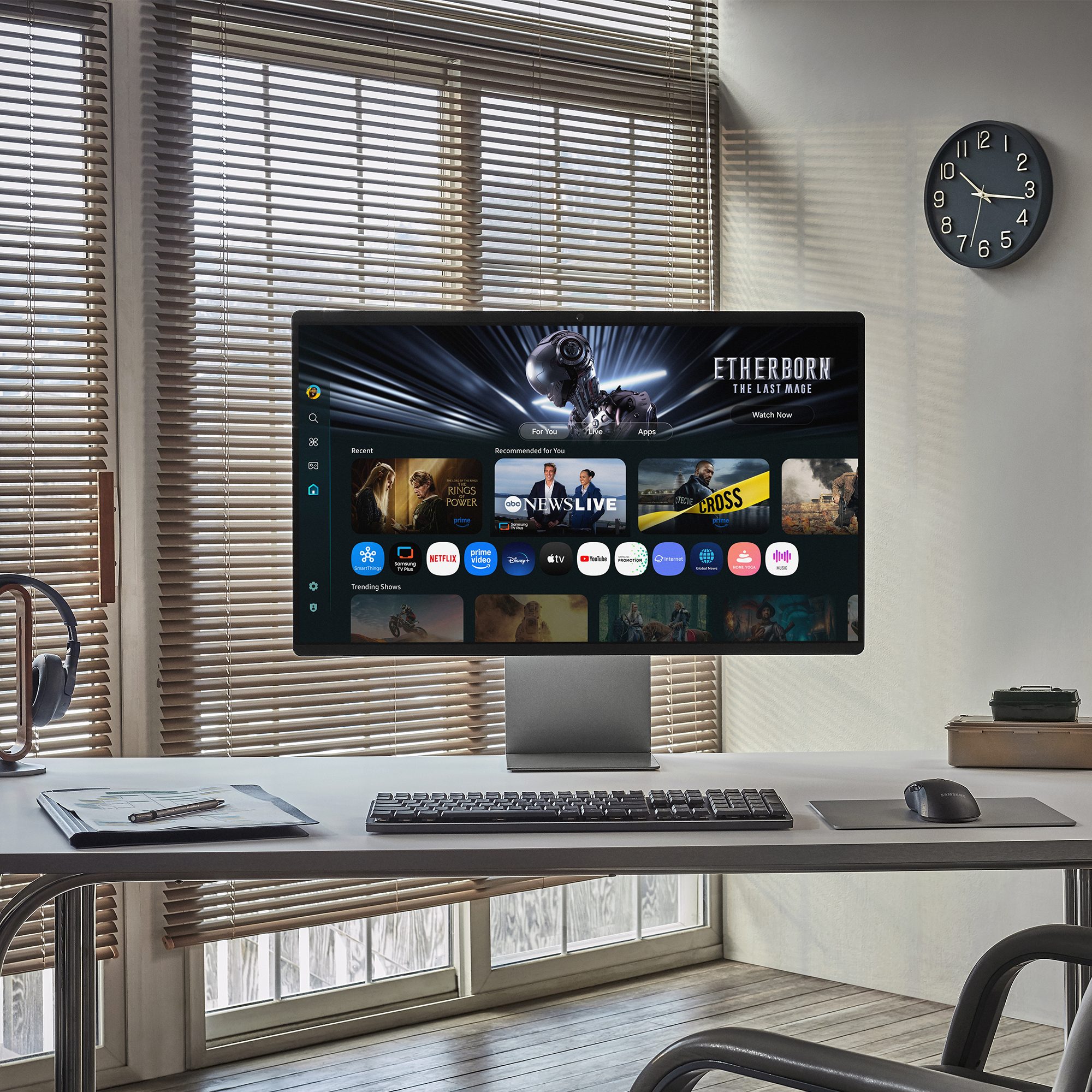 Samsung M90SF computer monitor 81,3 cm (32") 3840 x 2160 Pixels 4K Ultra HD OLED Zilver - Afbeelding 5
