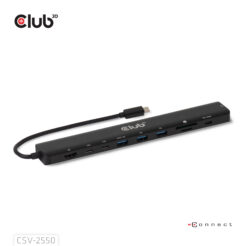 CLUB3D 10-1 Portable Dock USB Type-C® 10Gbps to HDMI™ 8K30Hz PD3.1 Max.140Watt - Afbeelding 7