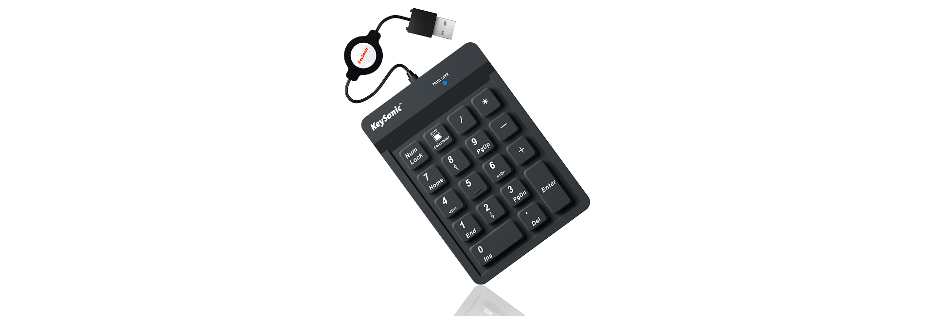 KeySonic ACK-118BK numeriek toetsenbord Universeel USB Zwart - Afbeelding 4