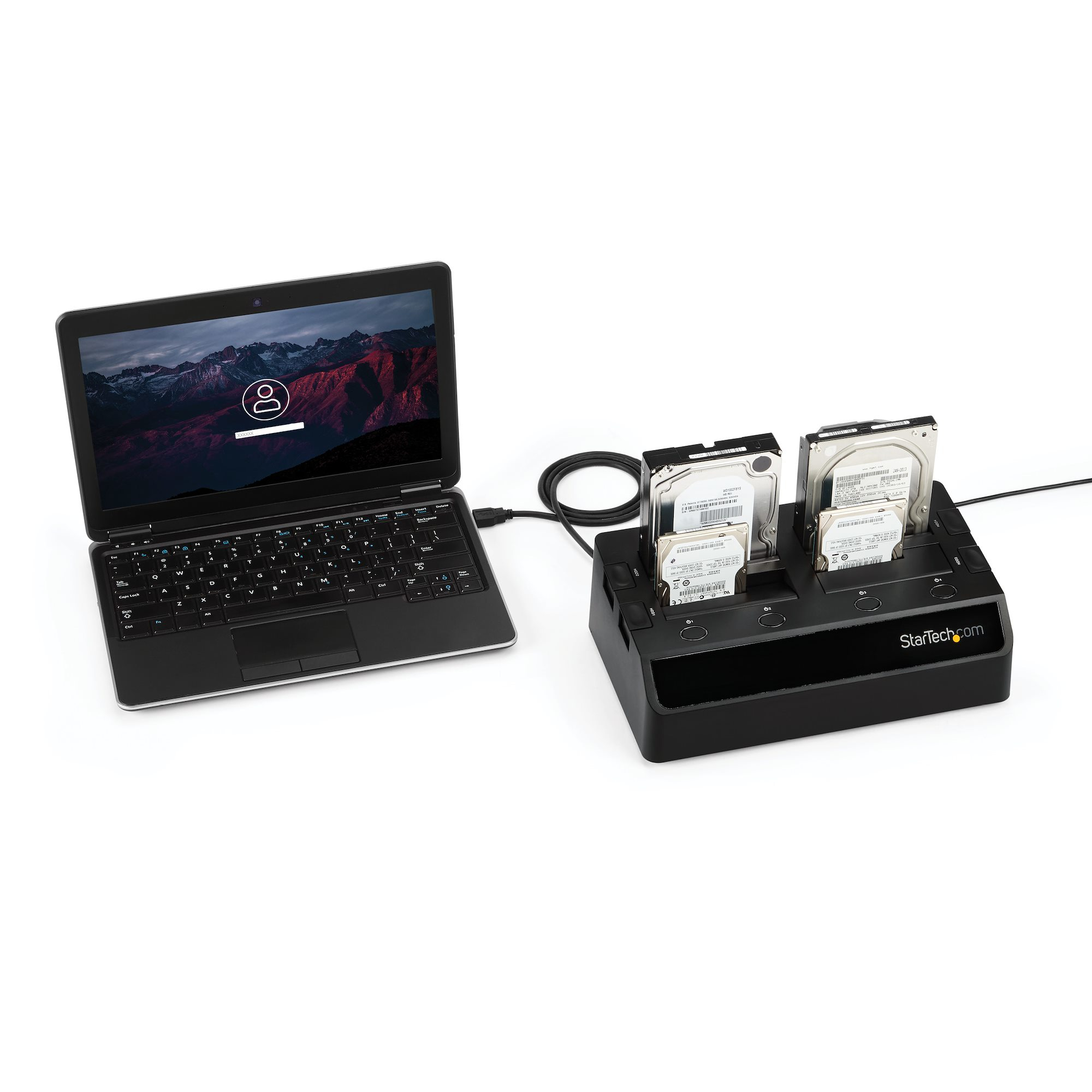 StarTech.com USB 3.0 naar SATA 6 Gbps hard drive docking station met 4 bays, UASP & dubbele ventilatoren 2,5/3,5 inch SSD / HDD dock - Afbeelding 6