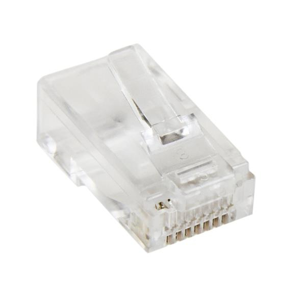 StarTech.com Cat5e RJ45 gevlochten modulaire stekkerconnector verpakking met 50 stuks - Afbeelding 2